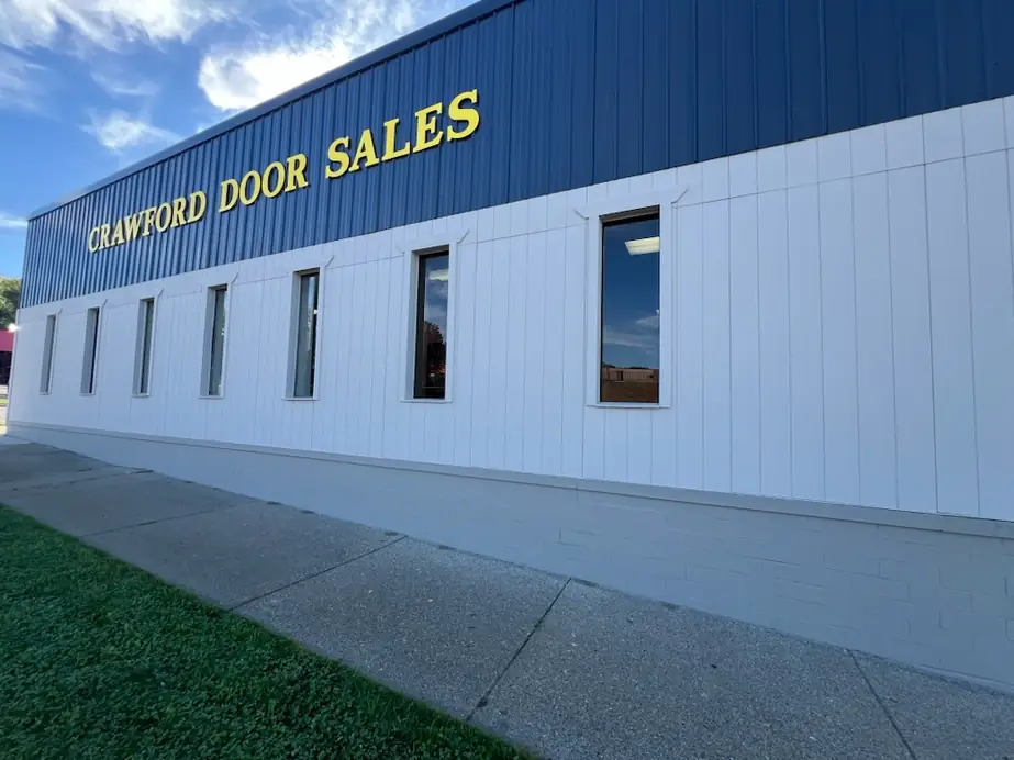 The Crawford Door Sales building on East Michigan Avenue in Ypsilanti